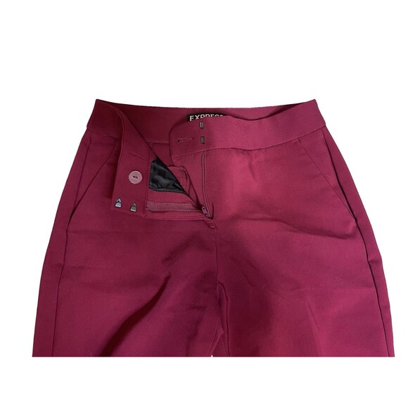 Express Women's Dress Pants Columnist Red Size 00 Professional Office - Picture 10 of 12